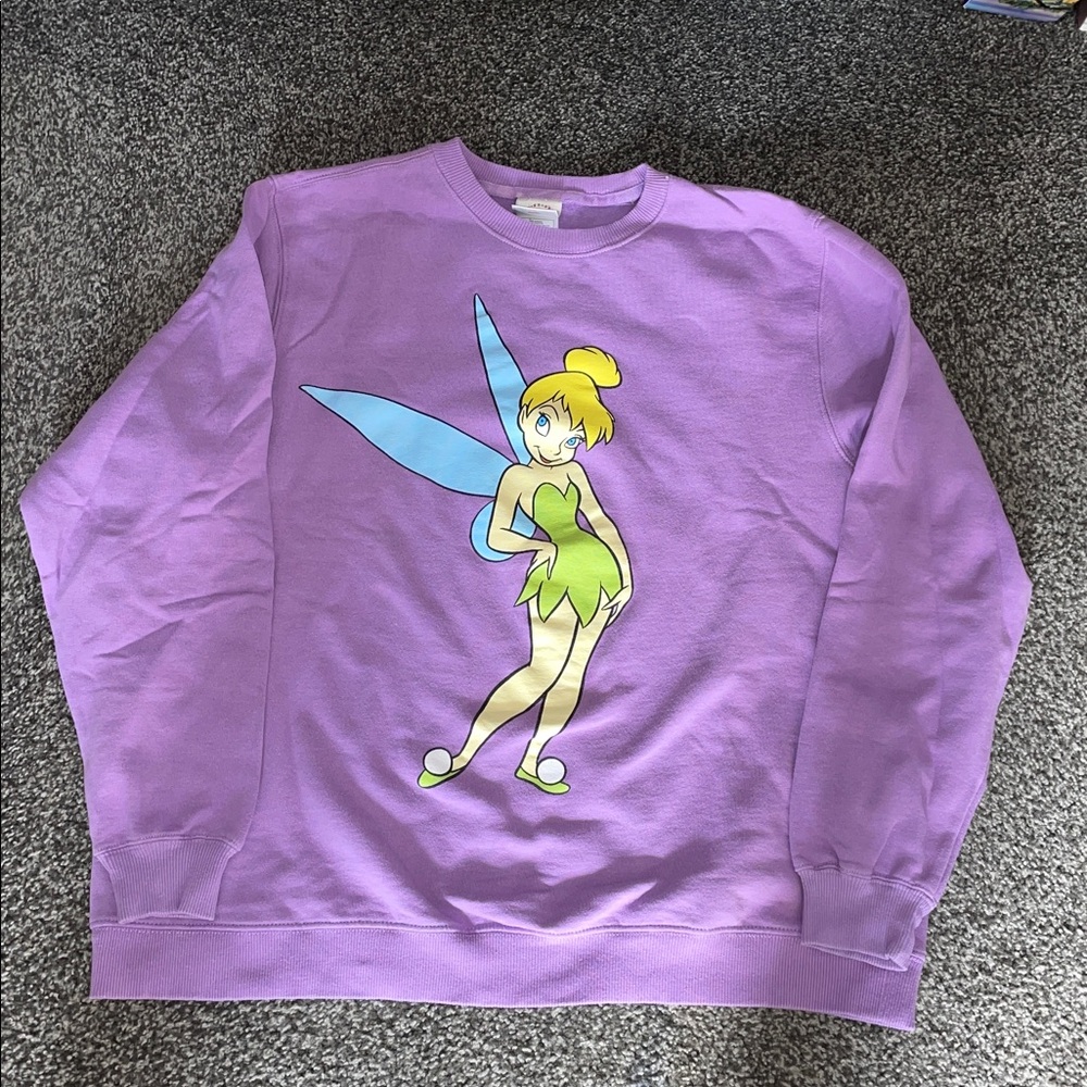 Disney Lavender Tinker Bell Graphic Sweatshirt